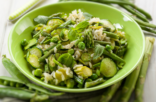 Risotto med fräscha grönsaker